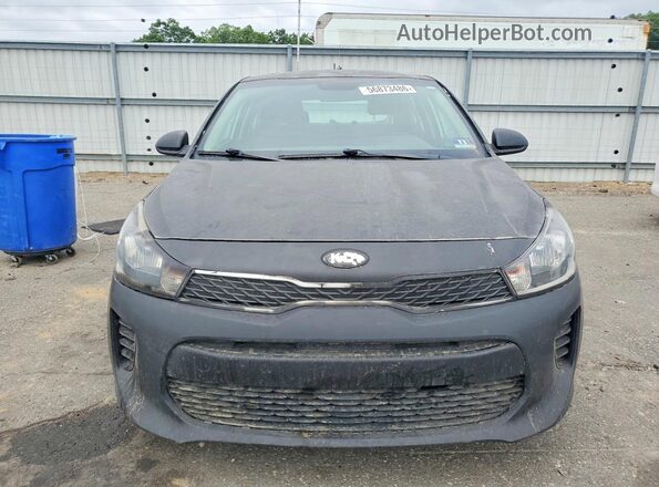 3KPA25AB0JE091663 2018 KIA RIO Black წინა ხედი