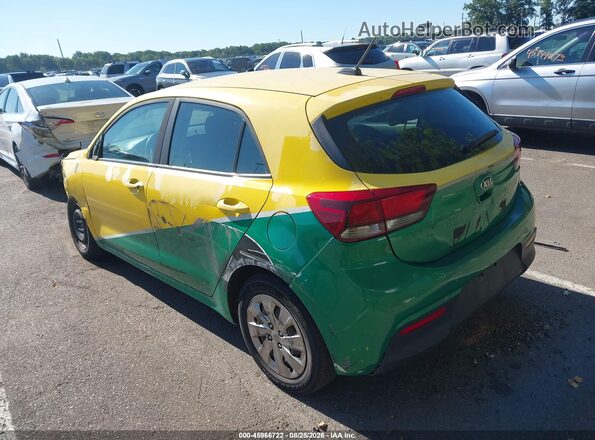 3KPA25AB1JE119986 2018 KIA RIO Yellow Tył lewy