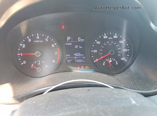3KPA25ABXJE060050 2018 KIA RIO Black Вид щитка приладів