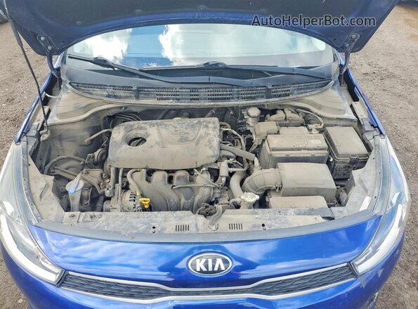 3KPA25ABXKE234796 2019 KIA RIO Blue Rear interior view