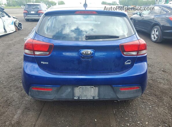 3KPA25ABXKE234796 2019 KIA RIO Blue Rear view