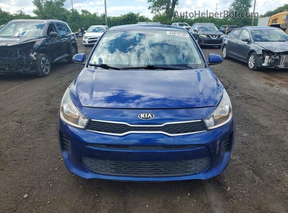 3KPA25ABXKE234796 2019 KIA RIO Blue Front view