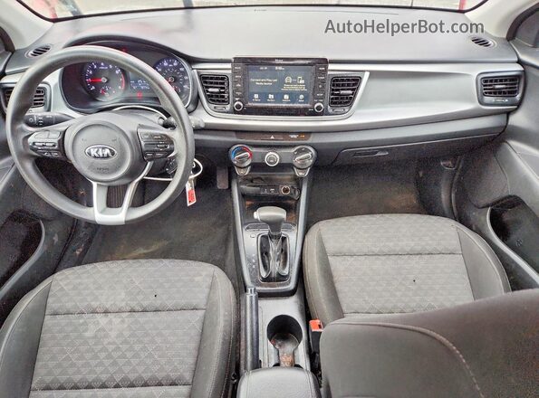 3KPA25AD3LE343930 2020 KIA RIO Red Dashboard view
