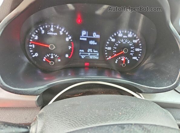 3KPA25AD3LE343930 2020 KIA RIO Red Instrument cluster view