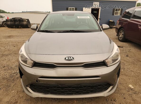 3KPA25AD5ME386800 2021 KIA RIO Gray Вид спереду