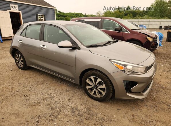 3KPA25AD5ME386800 2021 KIA RIO Gray Передня права чверть