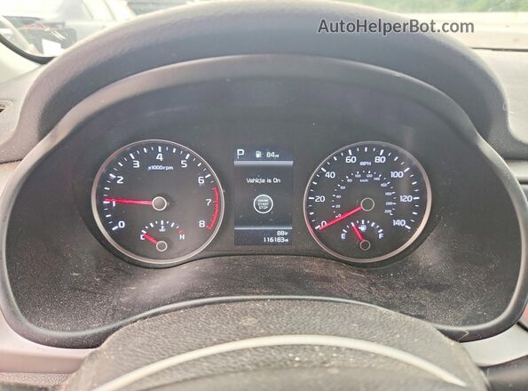 3KPA25AD5ME386800 2021 KIA RIO Gray Вид щитка приладів