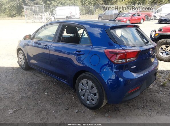 3KPA25AD7LE333854 2020 KIA RIO 5-DOOR Blue Задня ліва чверть