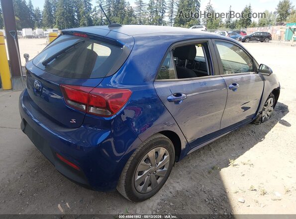 3KPA25AD7LE333854 2020 KIA RIO 5-DOOR Blue Задня права чверть