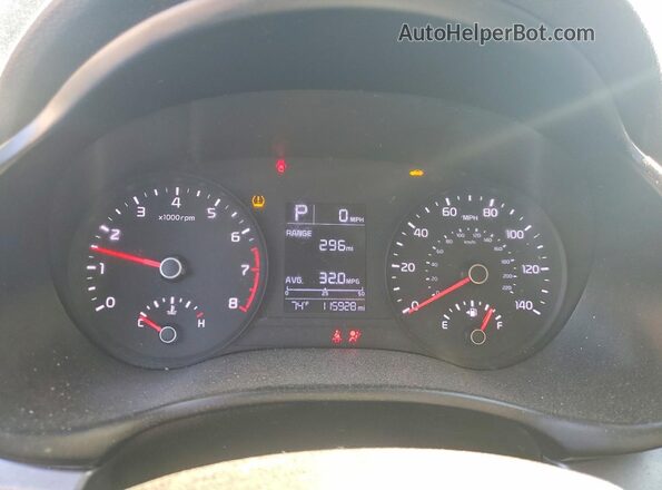 3KPA25ADXLE268529 2020 KIA RIO Черный Вид щитка приборов