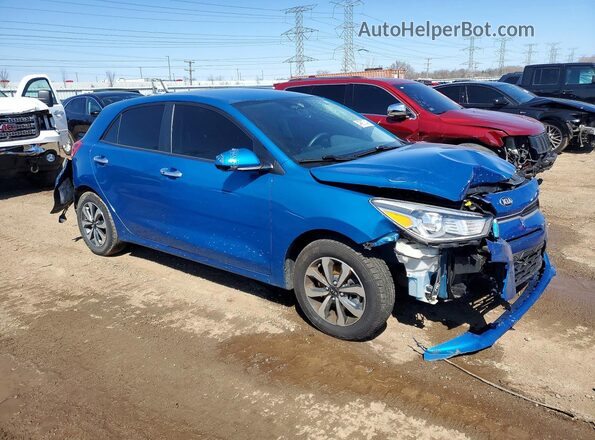 3KPA25ADXME412324 2021 KIA RIO Blue Delantero derecho