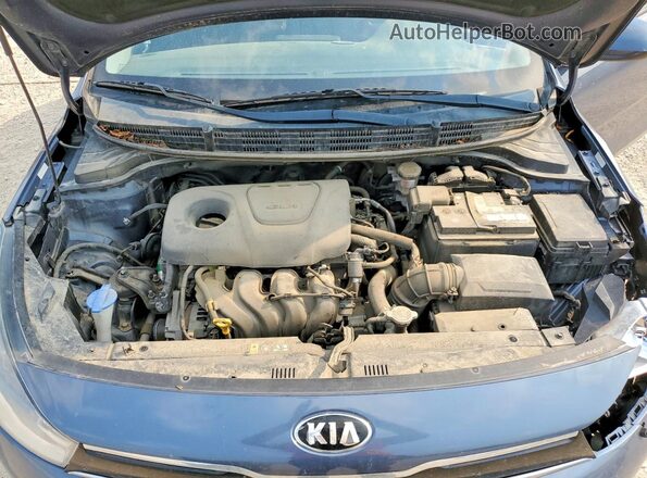 3KPA35AB1JE064064 2018 KIA RIO Blue Սալոնի հետևի տեսք