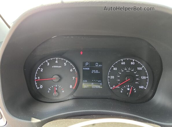3KPC24A30JE021799 2018 HYUNDAI ACCENT Gray ხელსაწყოთა პანელის ხედი