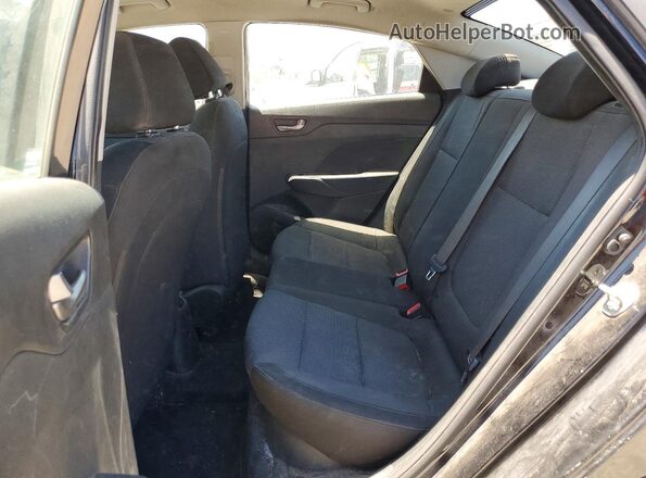 3KPC24A30KE062516 2019 HYUNDAI ACCENT Black Հետևի նստատեղերի տեսք