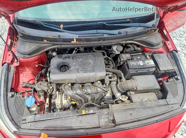 3KPC24A31JE016286 2018 HYUNDAI ACCENT Red Вид задньої частини салону