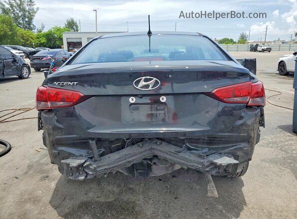 3KPC24A32JE019813 2018 HYUNDAI ACCENT Черный Вид сзади
