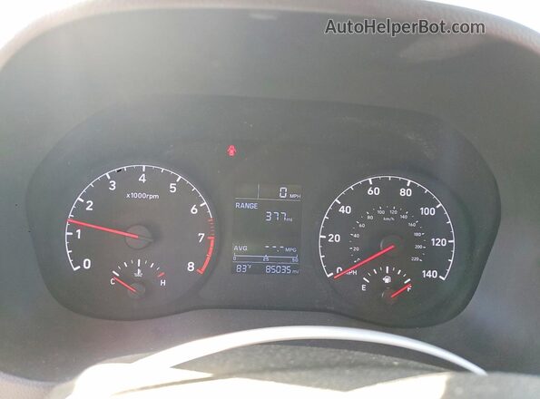 3KPC24A32JE037101 2018 HYUNDAI ACCENT Gray Vista del cuadro de instrumentos