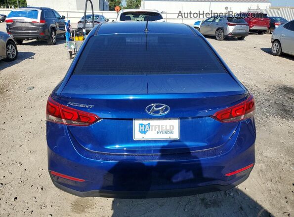 3KPC24A33JE009999 2018 HYUNDAI ACCENT Blue უკანა ხედი