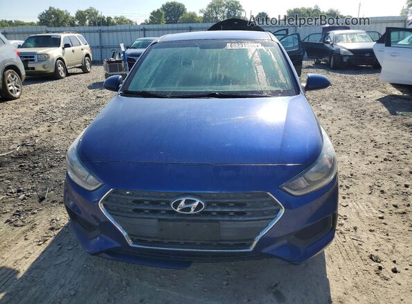 3KPC24A33JE009999 2018 HYUNDAI ACCENT Blue წინა ხედი