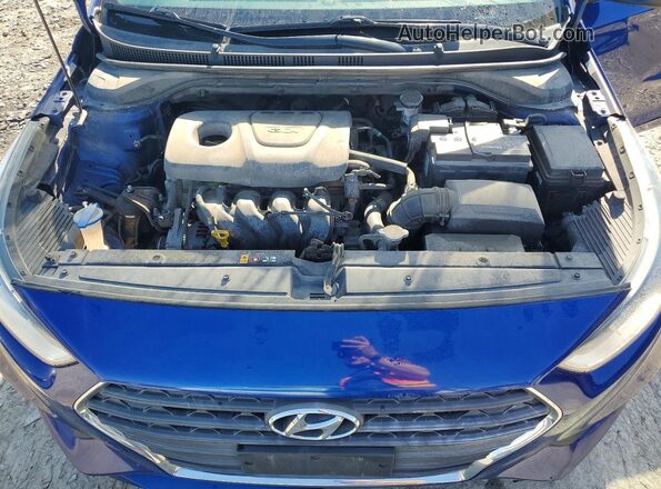 3KPC24A33JE009999 2018 HYUNDAI ACCENT Blue უკანა სალონის ხედი