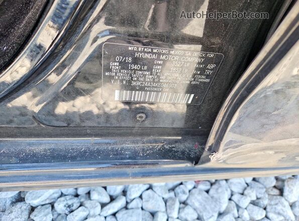 3KPC24A34KE046903 2019 HYUNDAI ACCENT Black Вид підкапотного простору