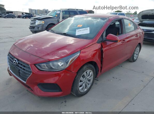3KPC24A35JE007770 2018 HYUNDAI ACCENT Red Vista tres cuartos delantera izquierda