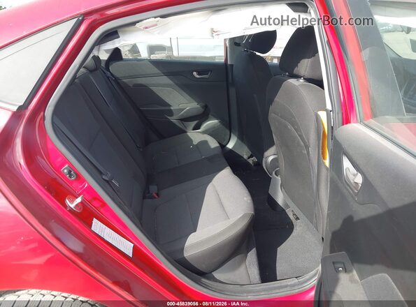 3KPC24A35JE007770 2018 HYUNDAI ACCENT Red Vista de la etiqueta del VIN