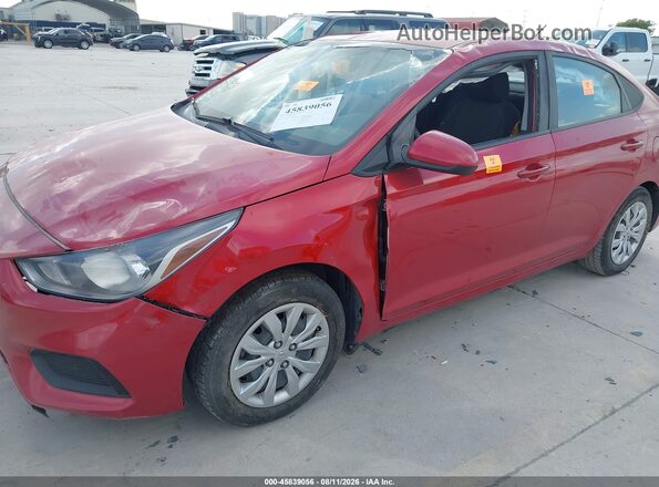 3KPC24A35JE007770 2018 HYUNDAI ACCENT Red Vista del salpicadero