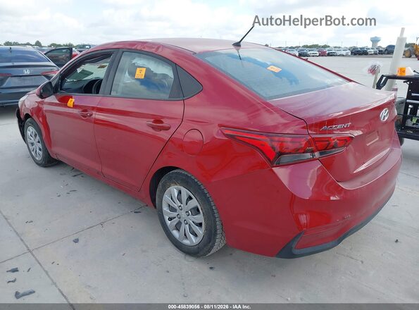 3KPC24A35JE007770 2018 HYUNDAI ACCENT Red Trasero izquierdo