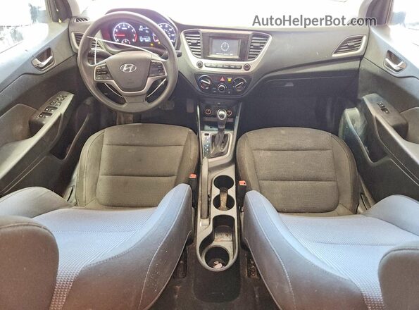 3KPC24A35KE070272 2019 HYUNDAI ACCENT Белый Вид панели приборов