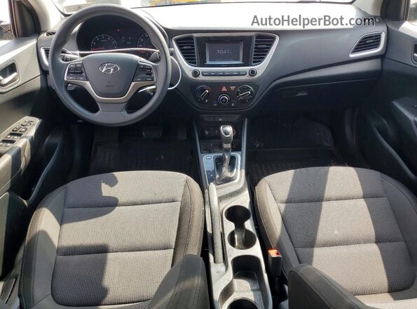 3KPC24A35KE077660 2019 HYUNDAI ACCENT White Dashboard view