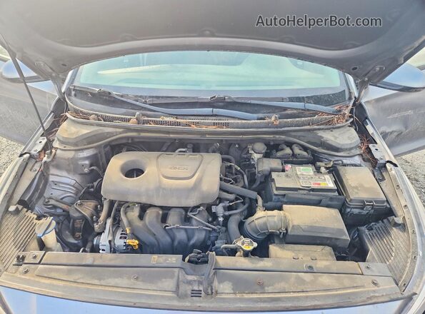 3KPC24A36JE033343 2018 HYUNDAI ACCENT Gray უკანა სალონის ხედი