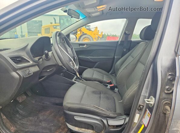 3KPC24A36JE033343 2018 HYUNDAI ACCENT Gray წინა სალონის ხედი