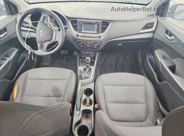 3KPC24A36JE033343 2018 HYUNDAI ACCENT Gray წინა პანელის ხედი
