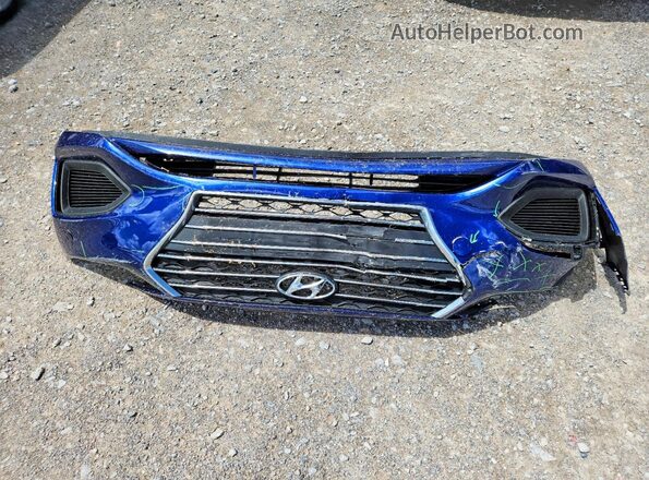 3KPC24A36KE052718 2019 HYUNDAI ACCENT Blue ძრავის განყოფილების ხედი
