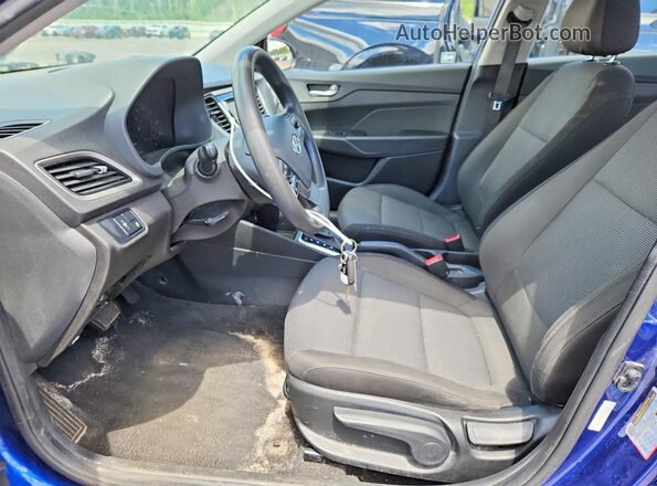 3KPC24A36KE052718 2019 HYUNDAI ACCENT Blue წინა სალონის ხედი