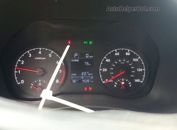 3KPC24A36KE053836 2019 HYUNDAI ACCENT Gray Instrument cluster view