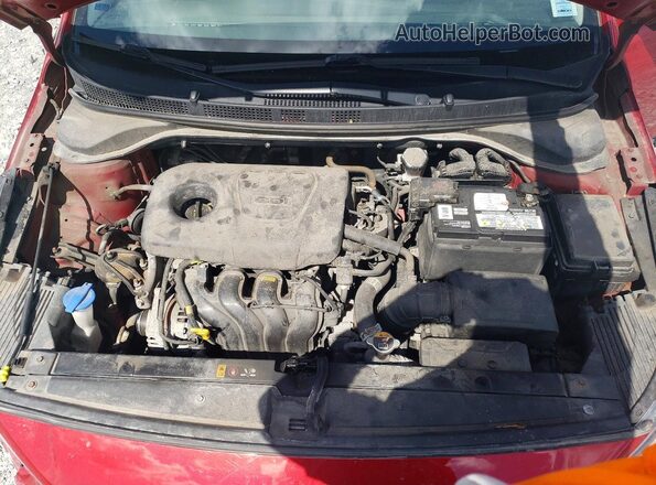 3KPC24A36KE055876 2019 HYUNDAI ACCENT Red Вид задньої частини салону