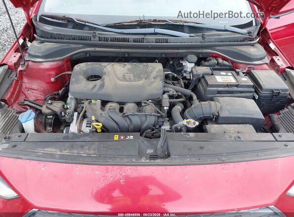 3KPC24A37JE032010 2018 HYUNDAI ACCENT Red Widok z tyłu