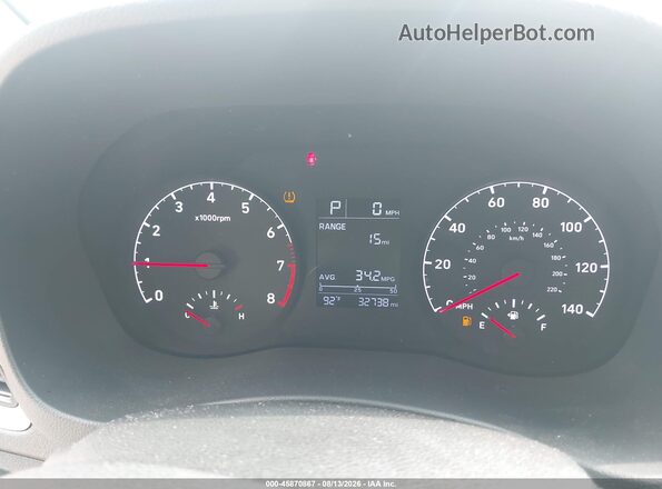 3KPC24A37KE042280 2019 HYUNDAI ACCENT White Հետևի նստատեղերի տեսք