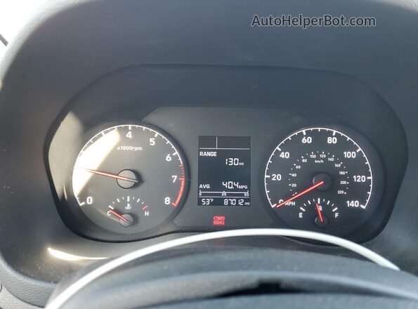 3KPC24A38JE025552 2018 HYUNDAI ACCENT Серебряный Вид щитка приборов