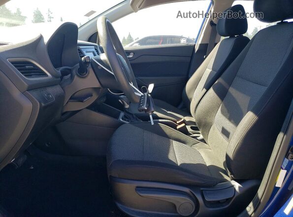 3KPC24A38KE061145 2019 HYUNDAI ACCENT Blue Вид салону спереду