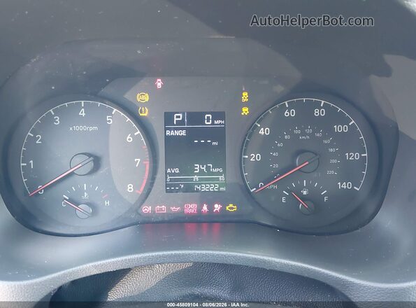 3KPC24A38KE063798 2019 HYUNDAI ACCENT Blue Widok tylnych siedzeń
