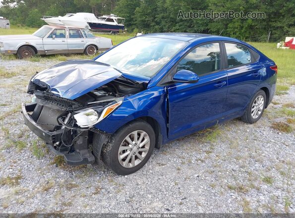 3KPC24A39JE027276 2018 HYUNDAI ACCENT Blue Przód lewy