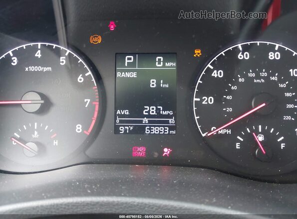 3KPC24A39JE027276 2018 HYUNDAI ACCENT Blue Widok tylnych siedzeń