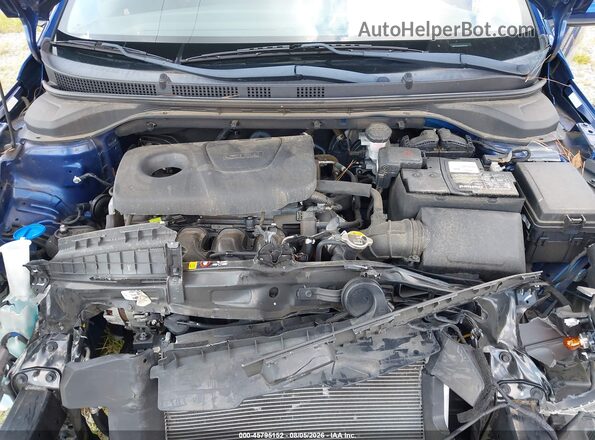 3KPC24A39JE027276 2018 HYUNDAI ACCENT Blue Widok z tyłu