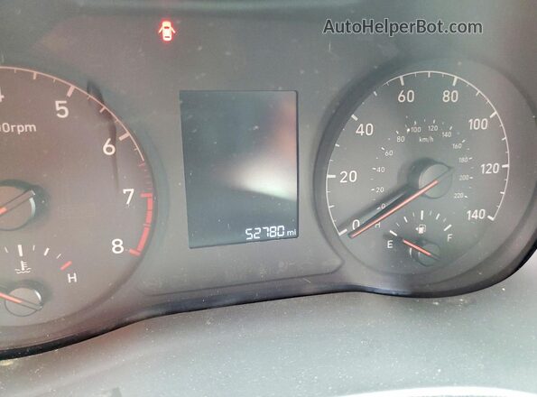 3KPC24A39KE050056 2019 HYUNDAI ACCENT Blue Widok zestawu wskaźników