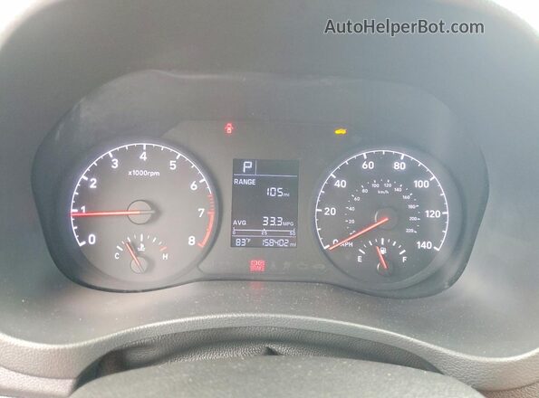 3KPC24A39KE070355 2019 HYUNDAI ACCENT Gray ხელსაწყოთა პანელის ხედი