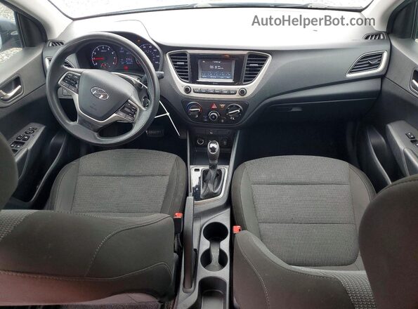 3KPC24A39KE070355 2019 HYUNDAI ACCENT Gray წინა პანელის ხედი