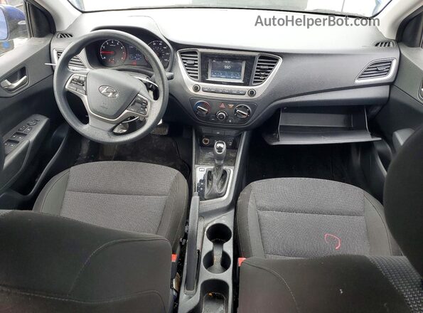 3KPC24A39KE084899 2019 HYUNDAI ACCENT Blue Вид панелі приладів